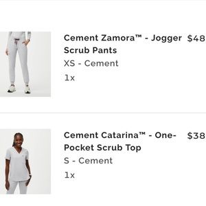 Figs scrubs! Grey! Several pairs XS/S